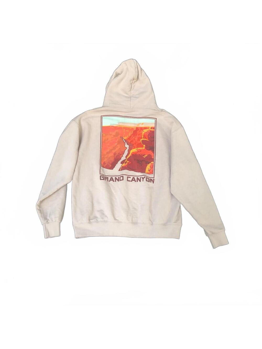 Bowery Supply Co Grand Canyon Graphic Hoodie Sweatshirt Size L